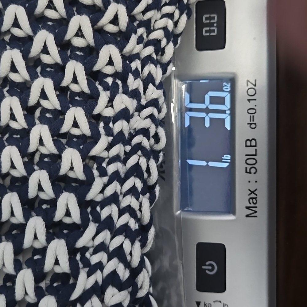 SOFT SURROUNDINGS Bambado Fringe Halter Tank Top Navy White Knit LARGE MiniDress - Picture 13 of 13